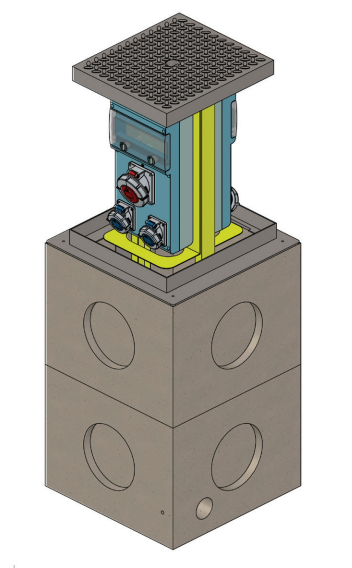 Retractable power tower VM04