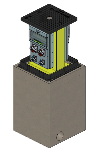 Retractable power tower VM06
