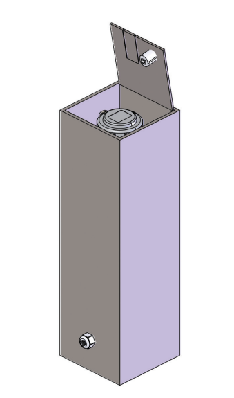 FLY BOX - mini floorbox in acciaio Inox